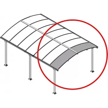 Přístřešek na auto Palram - Canopia Rozšiřovací modul pro přístřešky řady Arcadia bronz (70 cm)