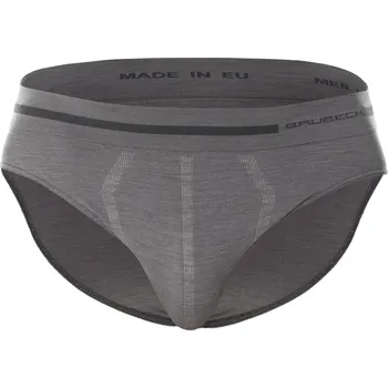 Slipy Brubeck pánské slipy Comfort Wool Barva: Šedá, Velikost: L