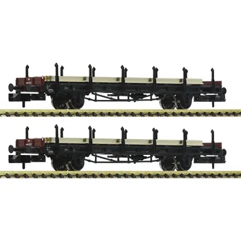 Modelová železnice N - set 2 plošinových vozů s nákladem kolejnic DRB, Ep. II / Fleischmann 823607