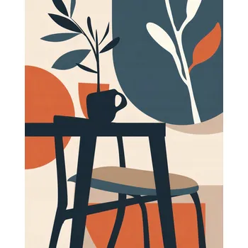 Plakát Plakát Ráno ve stínu stromů bez rámu 40 x 50 cm