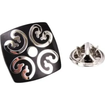 Brož Amparo Miranda® Brož do klopy Ornament AM08, Barva Stříbrná