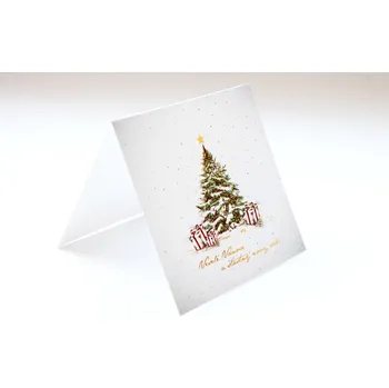 Albi Tradiční vánoční přání 13,5 x 13,5 cm Veselé Vánoce a šťastný nový rok