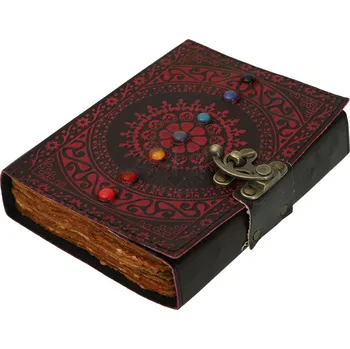 Karnevalový kostým Leather Journals Středověká kniha stínů se sedmi čakrovými kameny