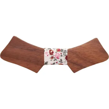 Motýlek Mahoosive Dřevěný motýlek s kapesníčkem