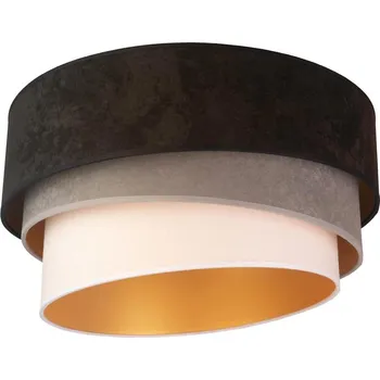 Duolla - Stropní svítidlo DEVON 1xE27/40W/230V pr. 45 cm černá/šedá/béžová