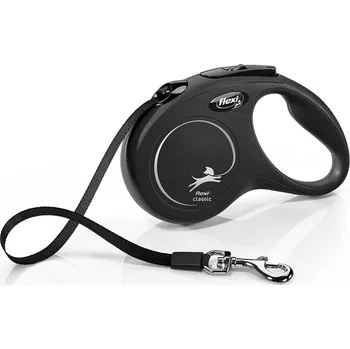 Vodítko pro psa flexi Classic S pásek 5m/15kg černá