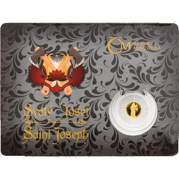 Zlatá mince Patroni - Svatý Josef proof