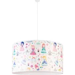 Duolla - Dětský lustr na lanku PRINT M 1xE27/40W/230V pr. 35 cm princezny