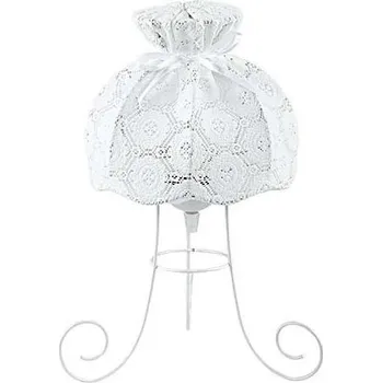 Lampička - Stolní lampa SYMPHONY 1xE27/40W/230V pr. 28 cm bílá + záruka 3 roky