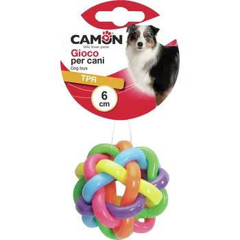 Hračka pro psa CAMON MÍČEK PROPLÉTANÝ 6 cm