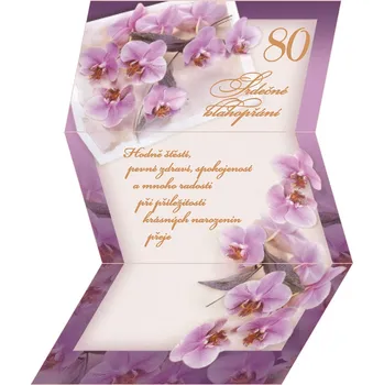 Argus 15-7049 přání k 80. narozeninám