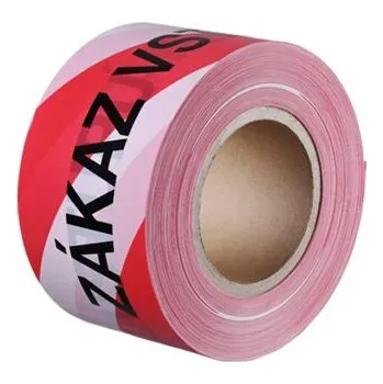 Výstražná páska Bariérová páska Den Braven 75 mm, délka 250 m červeno - bílá (B7122RL)