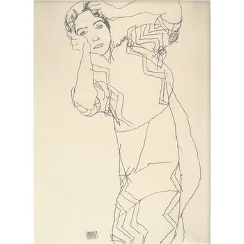 Plakát Jen tak z lásky Plakát Egon Schiele - Friederike Maria Rozměr plakátu: A4 (21 x 29,7 cm)