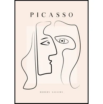 Plakát Jen tak z lásky Pablo Picasso - Obličej Rozměr plakátu: A4 (21 x 29,7 cm)