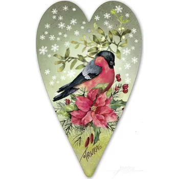 Vánoční dekorace Vánoční hvězda, dřevěný obrázek