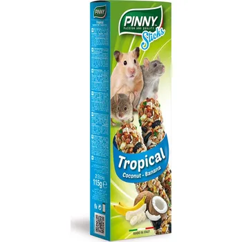 Krmivo pro hlodavce Pinny tyčinka s tropickým ovocem pro hlodavce 115g EXP 07/2025 SLEVA 20%