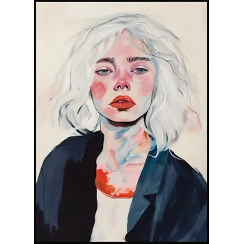 Plakát Jen tak z lásky Plakát Dívka s bílými vlasy Rozměr plakátu: A4 (21 x 29,7 cm)