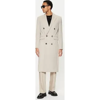 Dámský kabát AMI Paris Kabát pro přechodné období HCO319.WV0037 Béžová Regular Fit 46