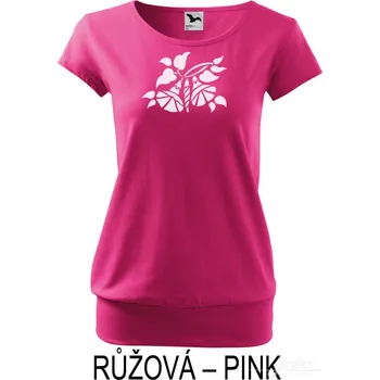 Dámské tričko Dámské tričko volný střih, Svlačec Barva: Růžová, Velikost: XXXL