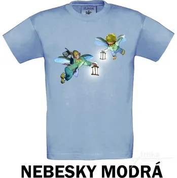 Pánské tričko Tričko UNI Broučci Barva: Nebesky modrá, Velikost: XXL