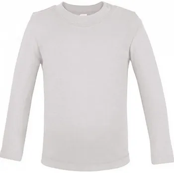Link Kids Wear Teplé dětské tričko z BIO bavlny s dlouhým rukávem Barva: Bílá, Velikost: 62/68 cm X955