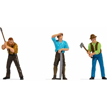 Modelová železnice G - dřevorubci, 3 figurky / NOCH 17333