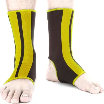 Bandáž kotníků Fighter - černá/žlutá, FAS-02 S