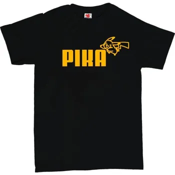 Žertovný předmět PIKA - pánské tričko s potiskem XL černá - black Žlutá - 418