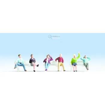 N - Sedící figurky - 6ks / NOCH 36540