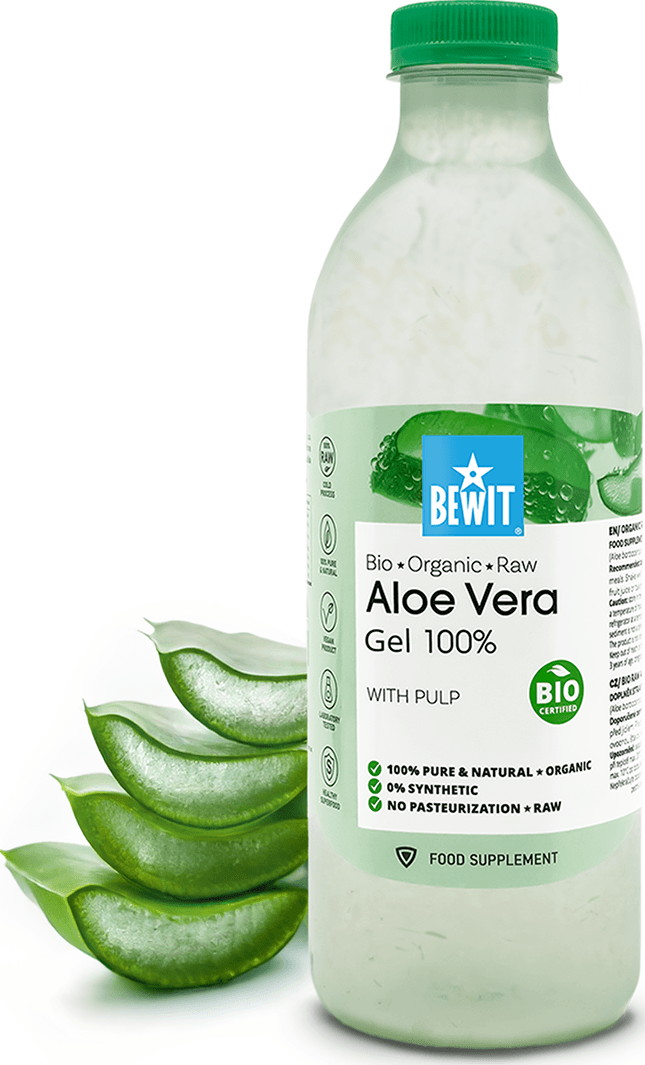 BEWIT Aloe Vera gel s dužinou, BIO RAW - 1l (1000ml)