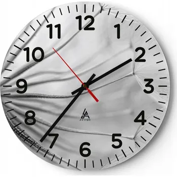 Hodiny Kuchyňské nástěnné hodiny 30x30 Minimalistické Moderní Skleněné hodiny Tiché