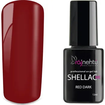 Lak na nehty Ráj nehtů UV gel lak Shellac Me 12ml - Red Dark