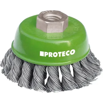 Drátěný kartáč kartáč hrnkový copánkový 65mmxM14x2 NEREZ 0.5 mm 10.233-065-NER