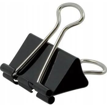 Kancelářská sponka Kancelářské sponky Taurus 41 mm 12 kusů černé