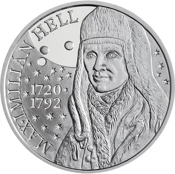 Stříbrná slov. mince 10 EUR 2020 300. výročí narození Maximilliána Hella proof