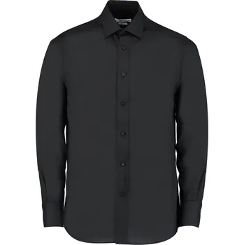 Pánská košile Kustom Kit Pánská popelínová košile KK131 Black 41 (16)