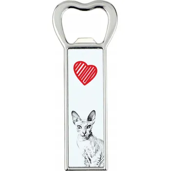 Otvírák Kot Peterbald – otvírák na lahve s kočkou a Vaší fotografií