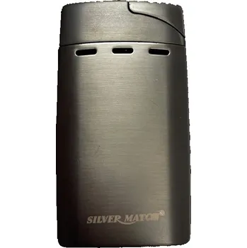 Zapalovač Zapalovač Silver Match Andorre 2Blue flame With Cigar Cutter