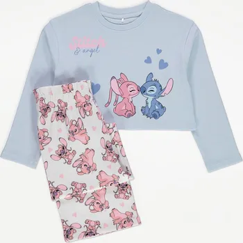 Dívčí pyžamo GEORGE DÍVČÍ PYŽAMO "STITCH CROPPED" Barva: multicolour, Velikost: 7-8 let (128)