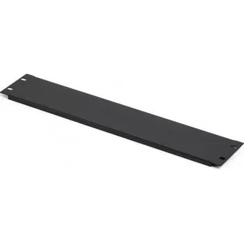 Racková skříň 2U rack blank panel for 19" Cabinet, Black (RAL 9005)