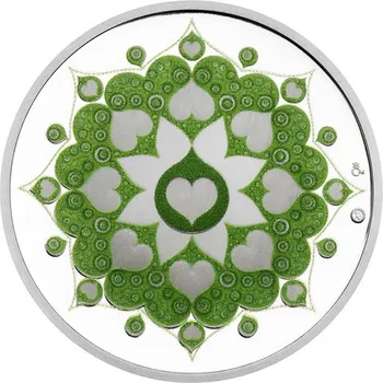 Stříbrná medaile Kapka naděje – Mandala zdraví proof