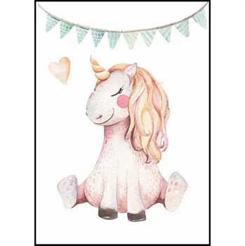 Plakát Jen tak z lásky Plakát Sedící jednorožec Rozměr plakátu: A4 (21 x 29,7 cm)