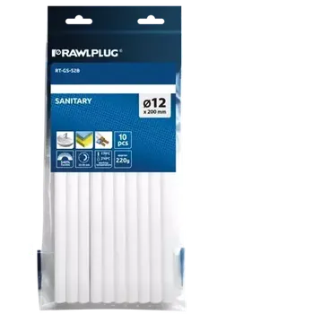 Průmyslové lepidlo Tyčinka lepící Rawlplug RT-GS-S2B pro sanitární použití, 200mm, 10ks