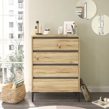 Komoda Komoda Houseland Niko dub Wotan/antracitově šedá