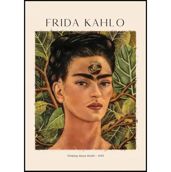 Plakát Jen tak z lásky Frida Kahlo - Přemýšlení o smrti Rozměr plakátu: A4 (21 x 29,7 cm)