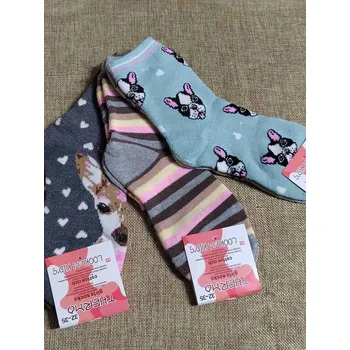 Dívčí bavlněné ponožky thermo 3 ks vel.32-35