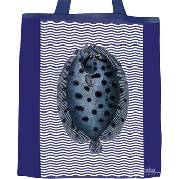 Nákupní taška Plátěná nákupní taška džínová, Jako ryba ve vodě