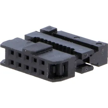 Elektrická zásuvka Konektor IDC 10pin zásuvka na kabel 1,00mm