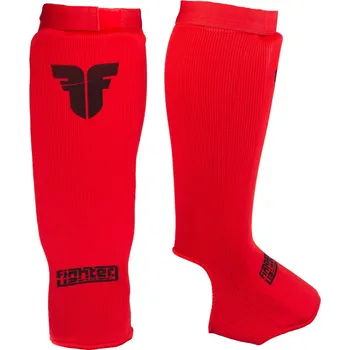 Chránič holeně pro bojový sport Chránič holení a nártů Fighter Competition - červená, FSG-003R L