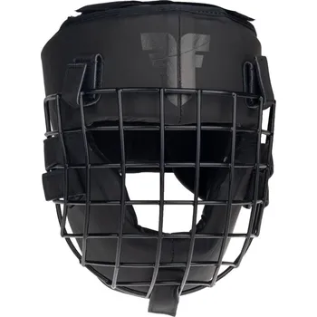 Chránič hlavy na box a bojový sport Přilba Fighter Shock s mřížkou - černá, JE999-BLK M